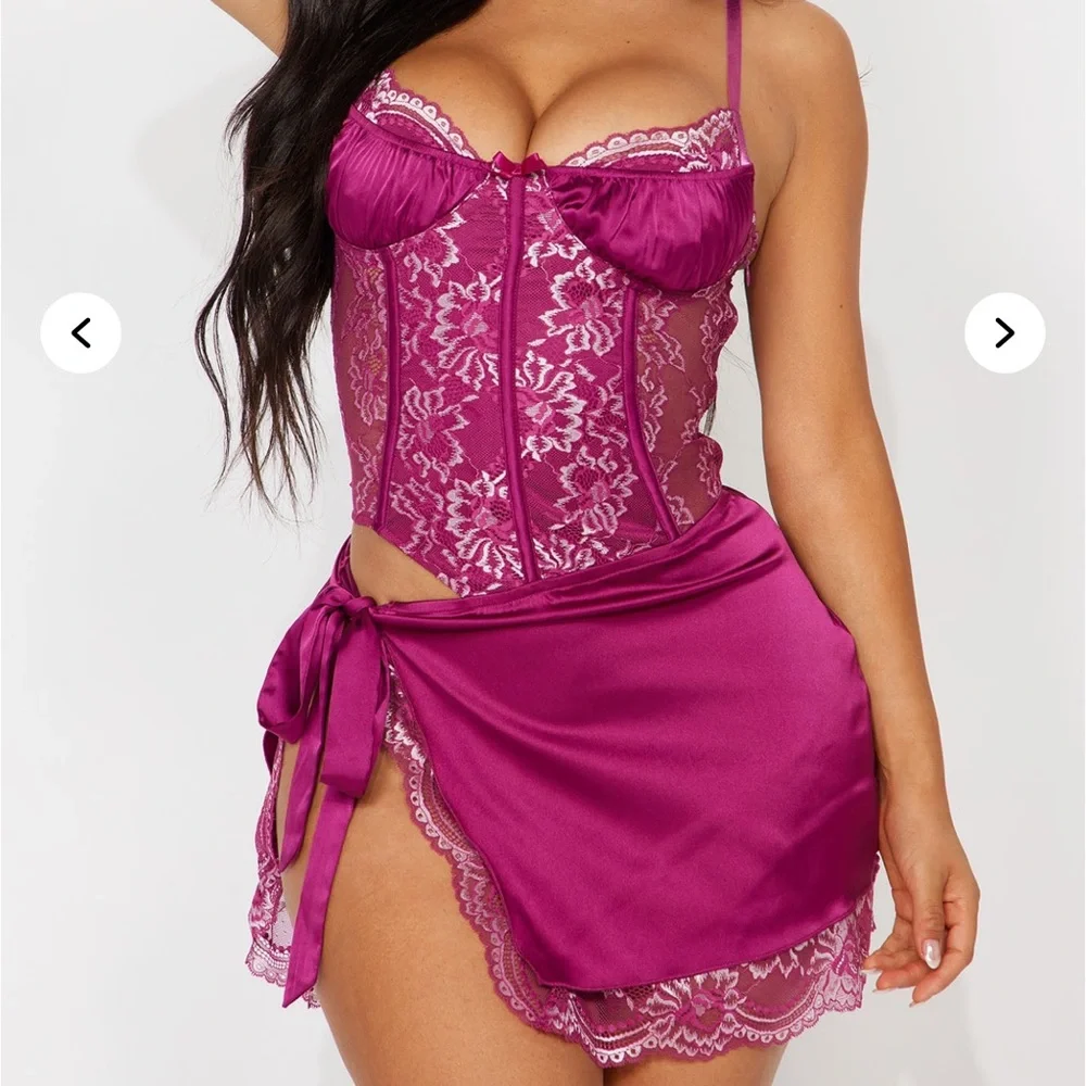 NWT Lace Corset Mini Dress - Picture 3 of 4